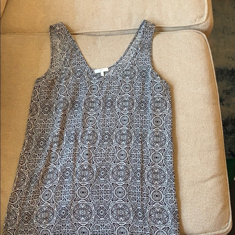 Black white joie sleeveless slip dress